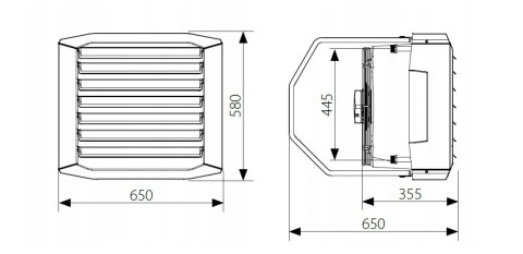 Nagrzewnica wodna FLOWAIR LEO L3 3,2-65,2kW zestaw Nagrzewnica wodna FLOWAIR LEO L3 3,2-65,2kW zestaw