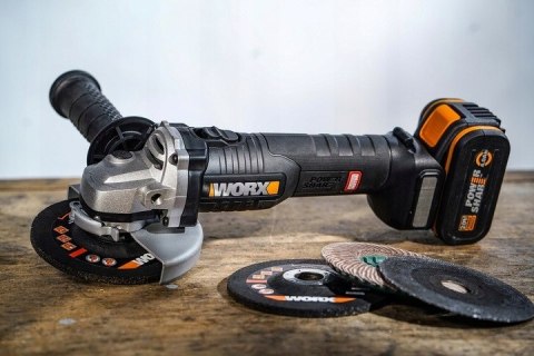 Szlifierka kątowa 125mm 20V WX812.9 Worx / bez aku Szlifierka kątowa 125mm 20V WX812.9 Worx / bez aku